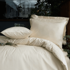 Exkluzívna žakárová posteľná bielizeň RHYTHM CREAM 140x200 / 70x90 cm.