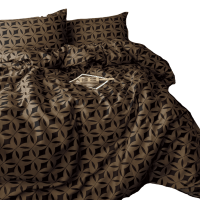 Obliečky z bavlneného saténu MONDO GOLD 200x220 / 4*50x70 cm.