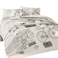 Posteľná súprava TRAVEL TIME s prikrývkou 160x230 / 50x70 cm.