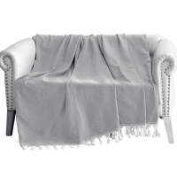 Prehoz zo 100 % bavlny TRENDY GREY 170x230cm.