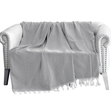 Prehoz zo 100 % bavlny TRENDY GREY 170x230cm.