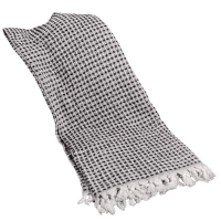 Deka WAFFLE DARK GREY 150x200 cm.